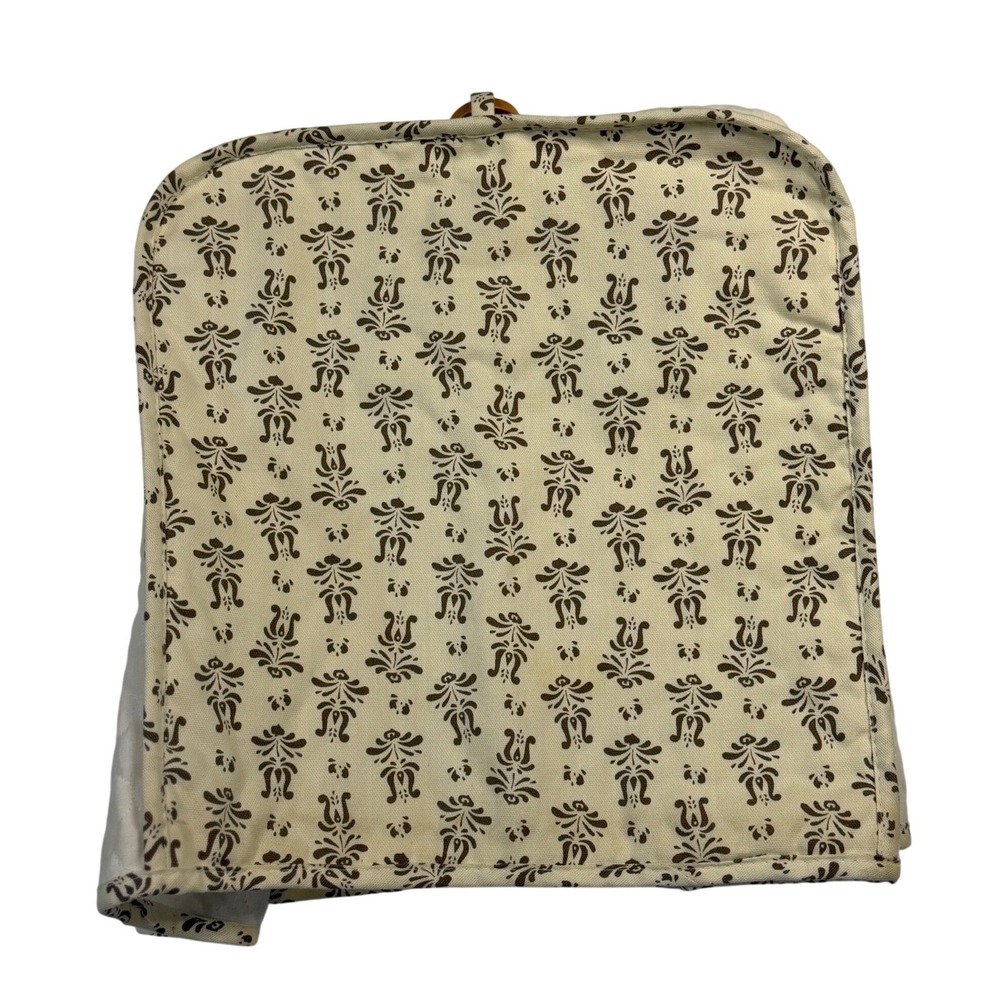 VTG‎ Pfaltzgraff Village Toaster Cover Tan Brown Quilted Folk Art Kitchen Decor